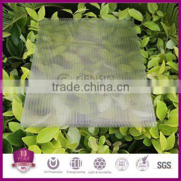Polycarbonate Transparent Roofing Sheet Honeycomb Structure High Impact Strength UV Coating Warehouse Price 8mm Thickness photo-2