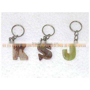 TOP PAKISTANI NATURAL STONE ONYX KEY CHAINS HANDICRAFTS photo-6