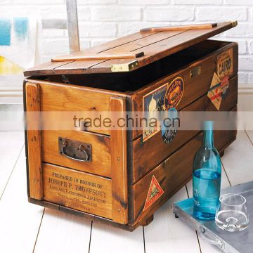 Retro Steamer Travel Storage Trunk