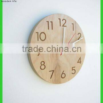 Modern wood wall clock Home decorative wood wall clock Home goods wood wall clocks