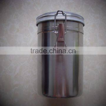 stainless steel kitchen containers/stainless steel canisters/stainless steel kitchen canisters/stainless steel airtight jars