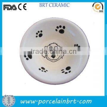 Wholesale custom design ceramic pet bowl