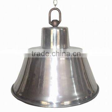 Metal Silver bell shaped Pendant light