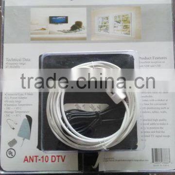 Digital Indoor TV Antenna With Amplifier Flat High Gain DVB-T/T2 VHF/UHF Amplified TV Antenna 50 Miles Range photo-6