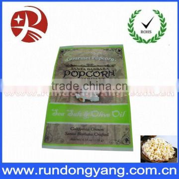 Heat seal food pouch bag for popcorn packaging