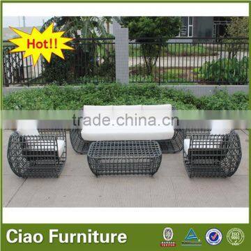 garden furniture outdoor rattan USA style outdoor big sofa set