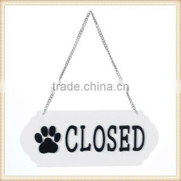 Vintage stylish wooden signs for shop