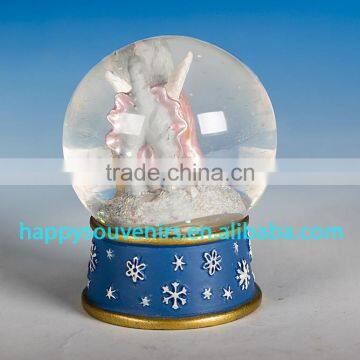 Cute Dog Animal Glass Snow Globe With Polyresin Base Gift Snow Globe Diameter 45mm photo-6
