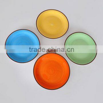 Home Basic Ceramic Plate, Handpainted Ceramic Plate, Promotional Plate