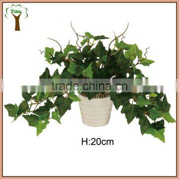 Artificial green ivy bonsai sweet potato leaves ivy bonsai