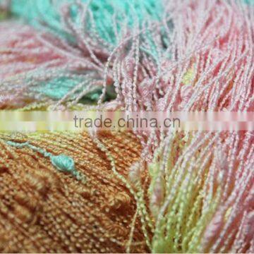 Acrylic Polyamide Blended Knot Fancy Yarn For Weaving photo-4