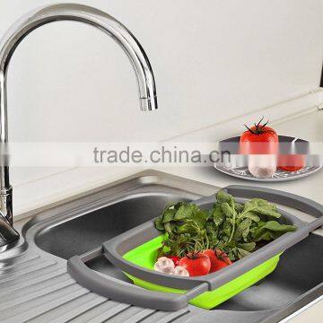 Foldable plastic sink colander/foldable plastic colander