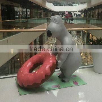 Fiberglass Bear Statue Sculpture With Candy photo-3