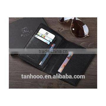 black pu leather passport holder on sale