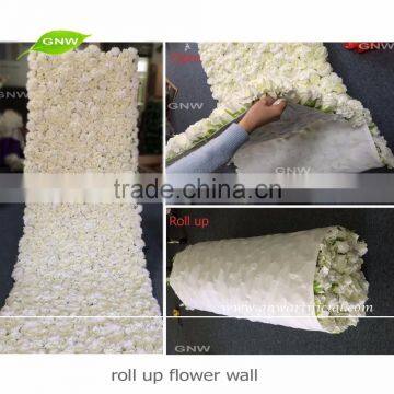 GNW FLW1606012-CL New arrival Wholesale Artificial flower wall cloth with rose and hydrangea for wedding decoration