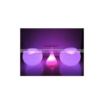 Color Changing LED Glass Bar Table With Solar-powered System for Garden for Sale photo-3