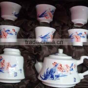 Chinese design hand painted ceramic urkish tea set bone china for your delicate life