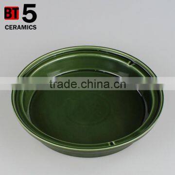 10" Dinnerware Ceramic Tagine Pot in Color Green photo-4