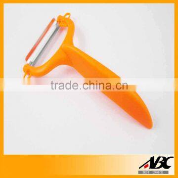 Y-Shape Orange Color Plastic Handle Vegetable Peeler