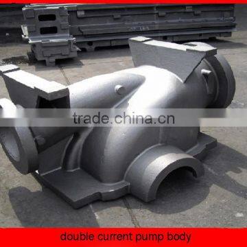 double current pump body, iron/aluminum casting for marine, large size