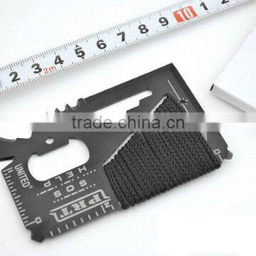 Useful 14 in 1 Multi Function Survival Tools Card With Rope photo-5