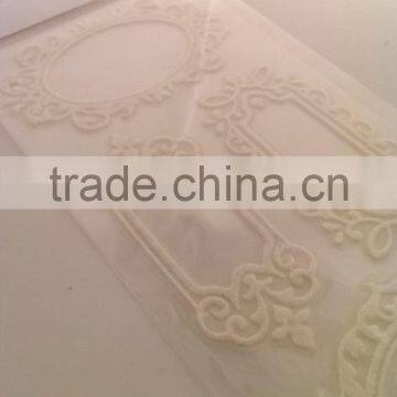 New Design Glitter Lace Fram Sticker, Graceful Decorative Shinny Glitter Sticker, Elegant Lace Sticker photo-4