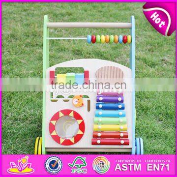 Оптовая продажа лучших по дизайну многофункциональных деревянных детских ходунков для детей W08J001 photo-3