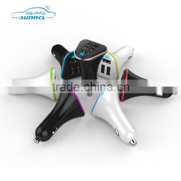 CE FCC RoHS High Quality 5.2A 6.8A 3 Port USB Car Charger photo-2