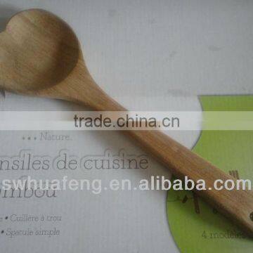 2016 Fashion bamboo heart shape spoon
