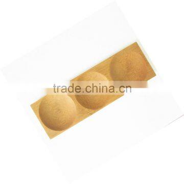 Bamboo Sushi Plate With Three Round Lattice photo-2