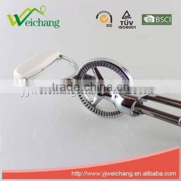 WCE334 Stainless Steel Easy-to-use Rotary Egg Beater Whisk With White Handle photo-4