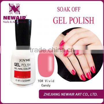 Wholesale nailart easy soak off uv neon color nail gel polish