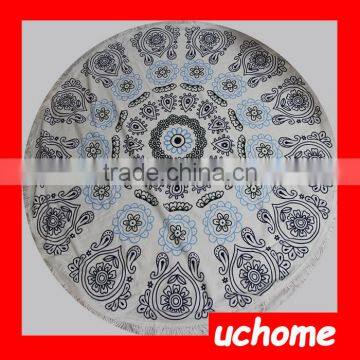 UCHOME New Design Printed Tassel Round Beach Towel