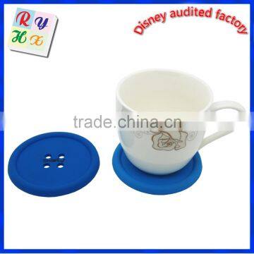 Hot Colored Customized Food Grade Silicone Table Beer Cup Coaster photo-3