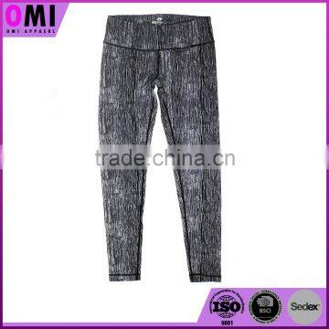 OEM sublimation sports wear with hidden porket wholesale custom womens printed yoga pants leggings