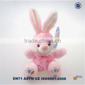 Cute Custom Soft Stuffed Little Bunny Plush Toy Keychain photo-3