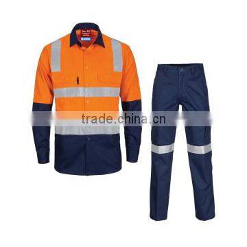 Custom High Quality Unisex Orange Reflective Waterproof Safty Coverall Uniform photo-4