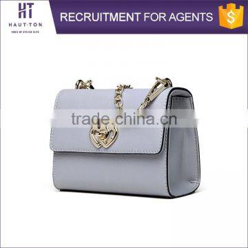 New Style Fashion Woman Genuine Split Cow Leather Messenger Bag Top Selling Casual Ladies Chain Shoulder Bag For Sale