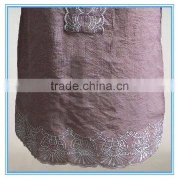 Ladies Latest Fashion Design Blouses And Tops Tie Front Open Embroidery Design photo-4