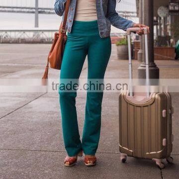 Straight Green Leggings Yoga Pants 88% Polyester 12% Spandex Quick Dry Moisture Wick Sportswear photo-2