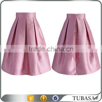 High quality A-line sexy short pleated silhouette skirts for women