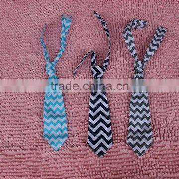 China Manufacturer Wholesale Navy Blue White Boy Chevron Bow Tie Baby Tie photo-2