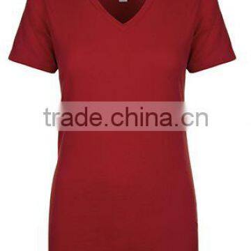 Next Level Apparel Ladies' Ideal V-Neck Tee - Made From 60% Combed Ring-spun Cotton and 40% Polyester and Comes With Your Logo. photo-6