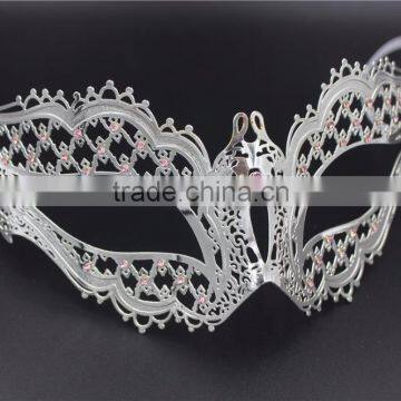 Metal Italy Venetian Mask Masquerade Rhinestones Filigree Vampire Diaries photo-3