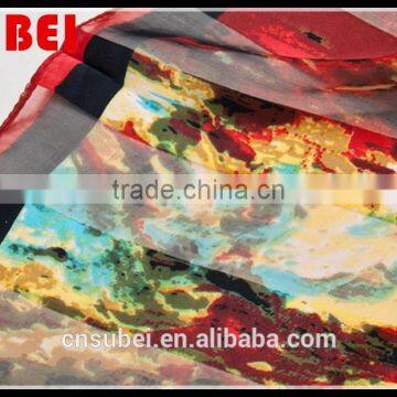 2015 Classic Female Pure Color Absorb Sweat, Antibacterial Silk Scarves photo-3