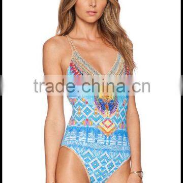 High Quality Cheap Pretty Sexy One-Piece Swimsuits For Women photo-2