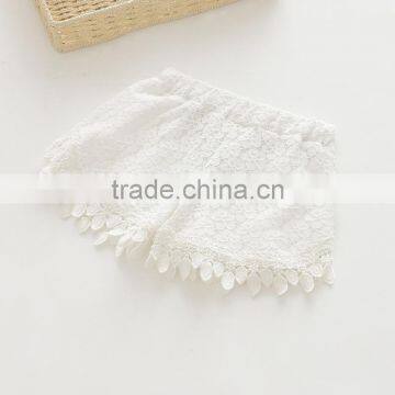 Pure Color Lace Summer New Style Baby Girl Ruffle Shorts photo-4