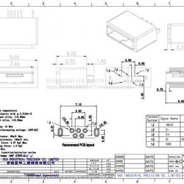 MicroUSB Female Waterproof Type photo-2