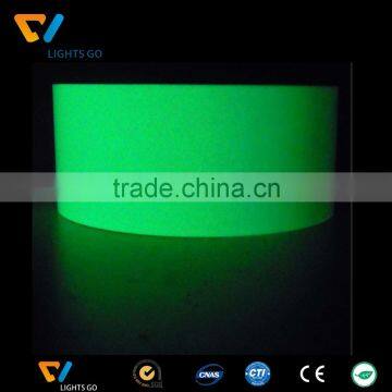 China manufacturer hot selling glow in the dark luminous tape,photoluminescent vinyl film