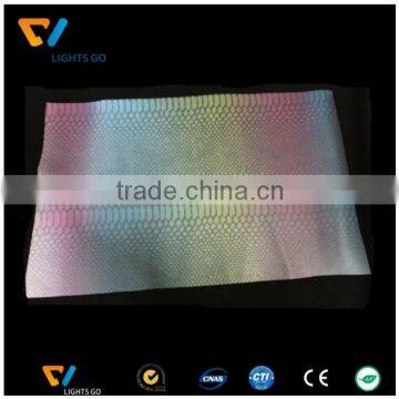 High Visible Colorful Durable Non-woven Backing PU Synthetic Leather for Shoes photo-4